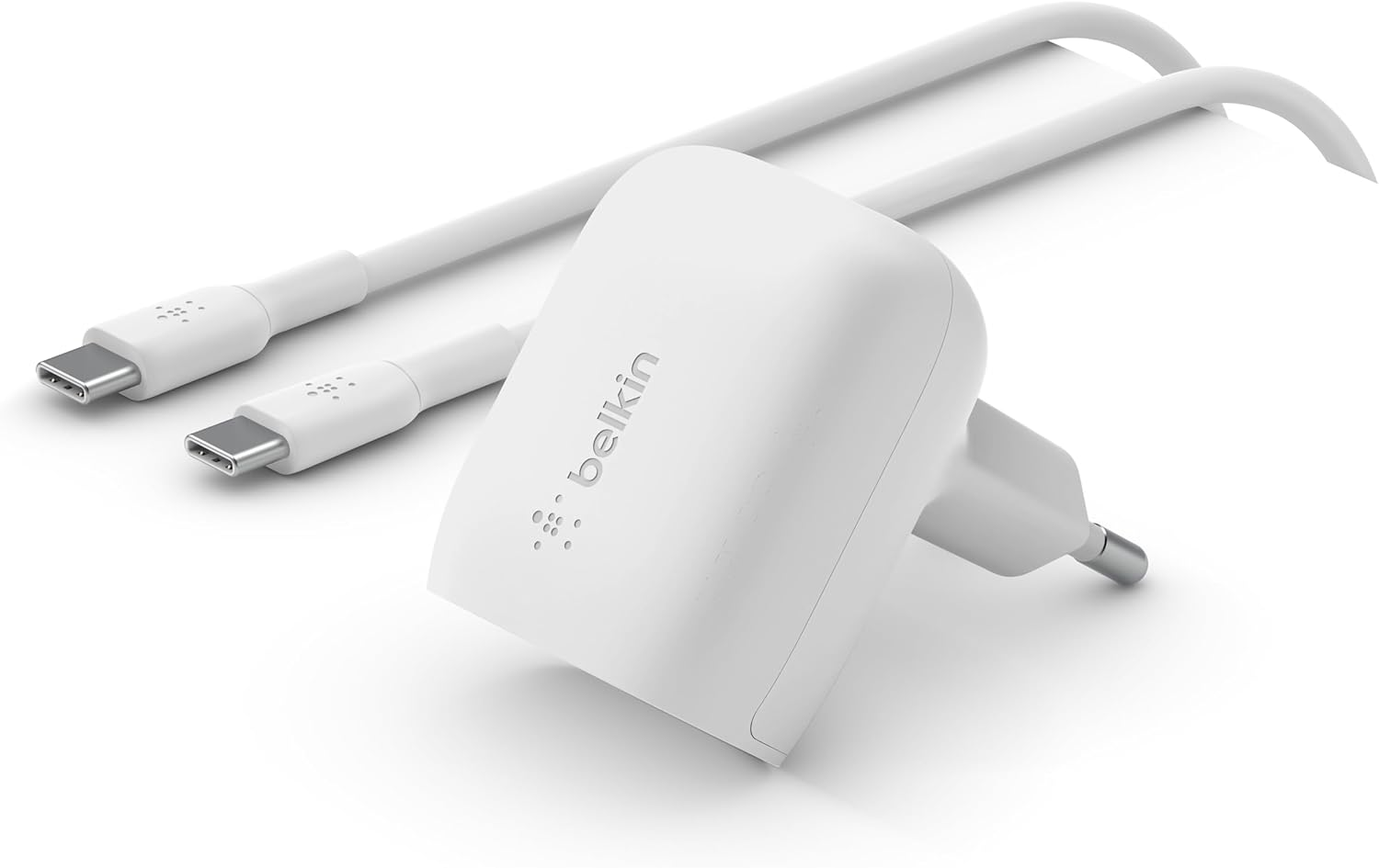 Belkin BoostCharge USB-C Wall Charger 20W, USB-C PD certified with PPS + 1M USB-C to USB-C
Cable Belkin BoostCharge USB-C Wall Charger 20W, USB-C PD certified with PPS + 1M USB-C to USB-C
Cable
